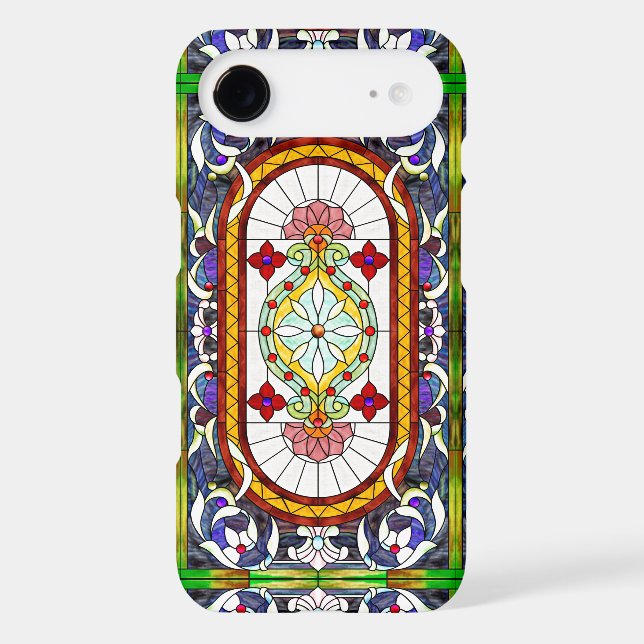 Middle-Eastern Art Nouveau Stained Glass Pattern Case-Mate iPhone Case (Back)
