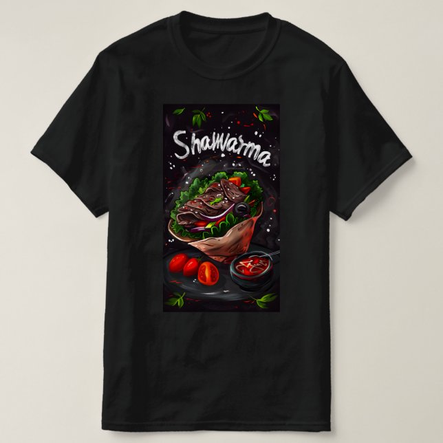 Middle Eastern Beef Shawarma شاورما لحمة  T-Shirt (Design Front)