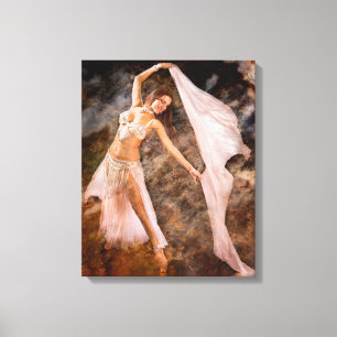 Middle Eastern Belly Dancer Canvas Print