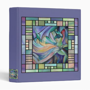 Middle Eastern Belly Dancer With Pastel Veils 3 Ring Binder