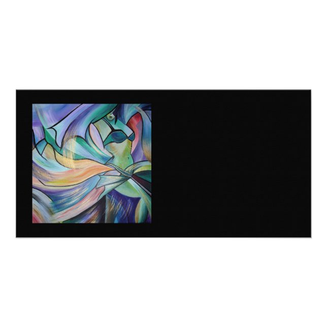 Middle Eastern Belly Dancer With Pastel Veils Card (Front)