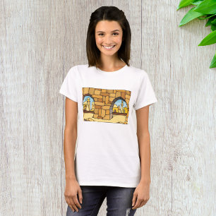 Middle Eastern Desert City Through Ancient Arch T-Shirt
