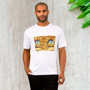 Middle Eastern Desert City Through Ancient Arch T-Shirt
