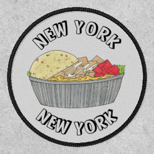 Middle Eastern Food Halal Chicken and Rice Cart Patch