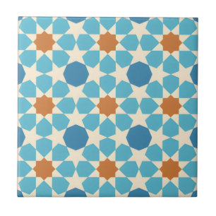 middle eastern  harmonious floral pattern tiles