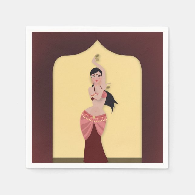 Middle Eastern Lebanese dinner party Napkins (Front)