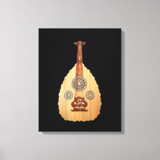 Middle Eastern Lute Elegant Oud Canvas Print
