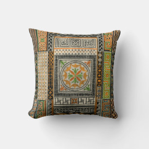 Middle-Eastern Vintage Art Throw Pillow
