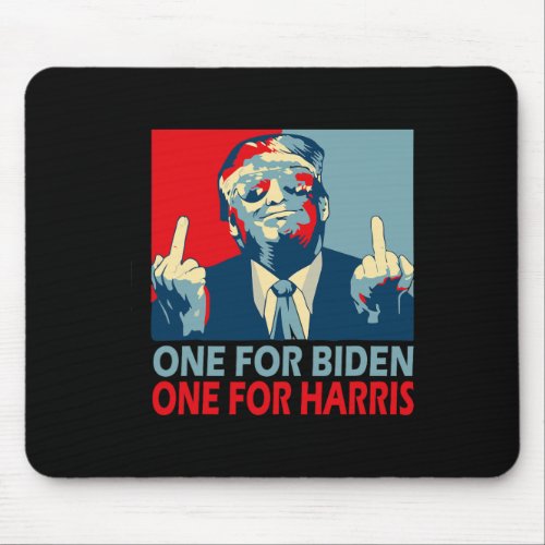 Middle Finger Biden Harris Republican American Fla Mouse Pad