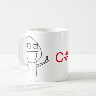 Middle Finger C# Programmers' Coffee Mug