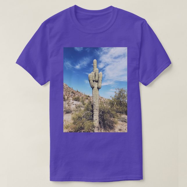 Middle Finger Cactus  T-Shirt (Design Front)