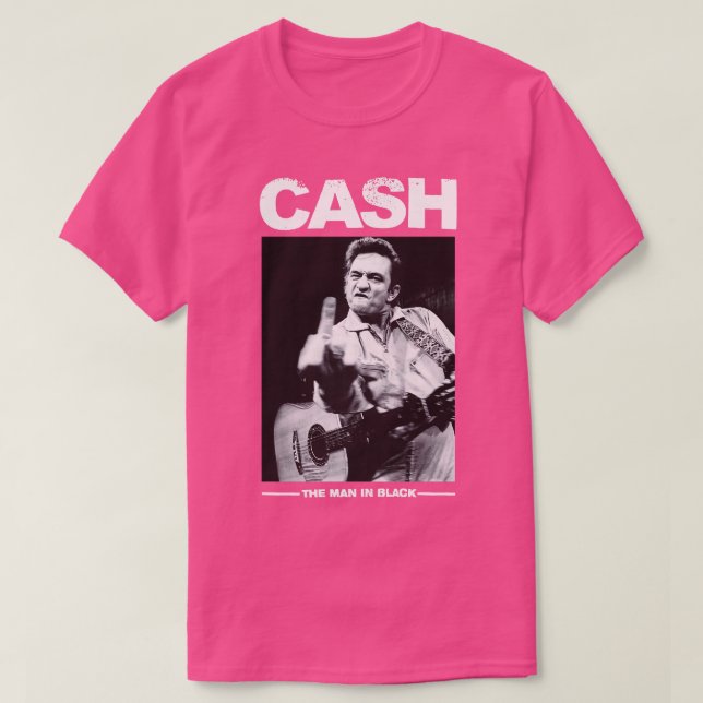 Middle Finger Cash Vintage T-Shirt (Design Front)