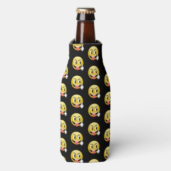 Middle Finger Emoticon Can Cooler by MishMoshEmoji at Zazzle
