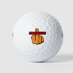Middle Finger Fake Friends Golf Balls