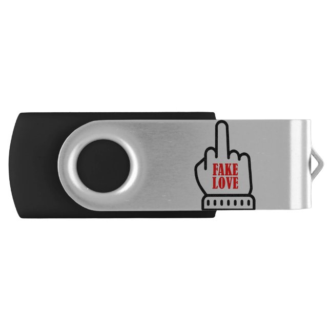 Middle Finger Fake Love Flash Drive (Front)