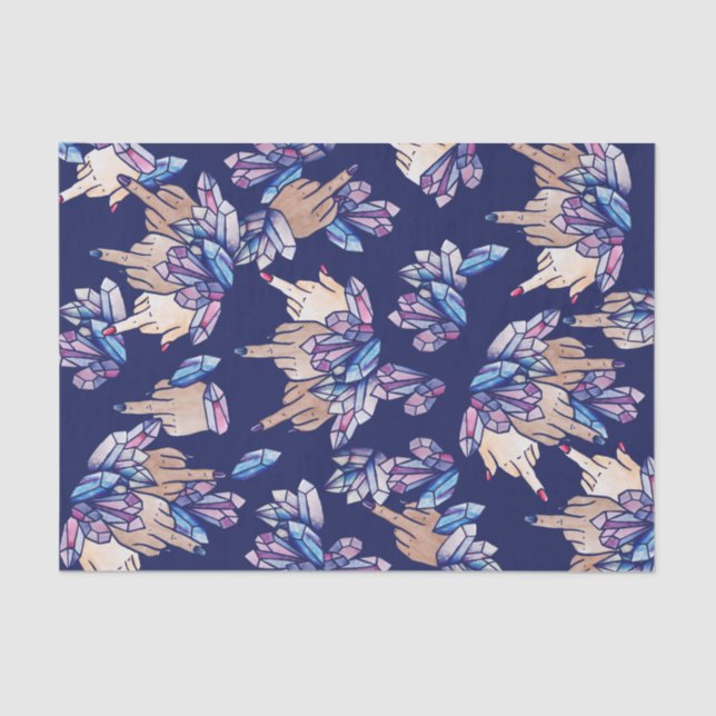 Middle Finger Feminist Witch Tissue Paper (Front)