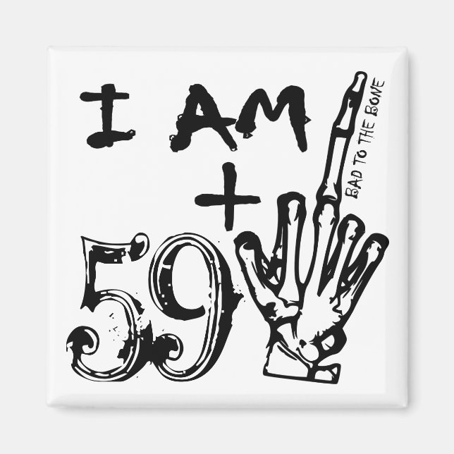 Middle Finger - Funny Insult Birthday Magnet (Front)