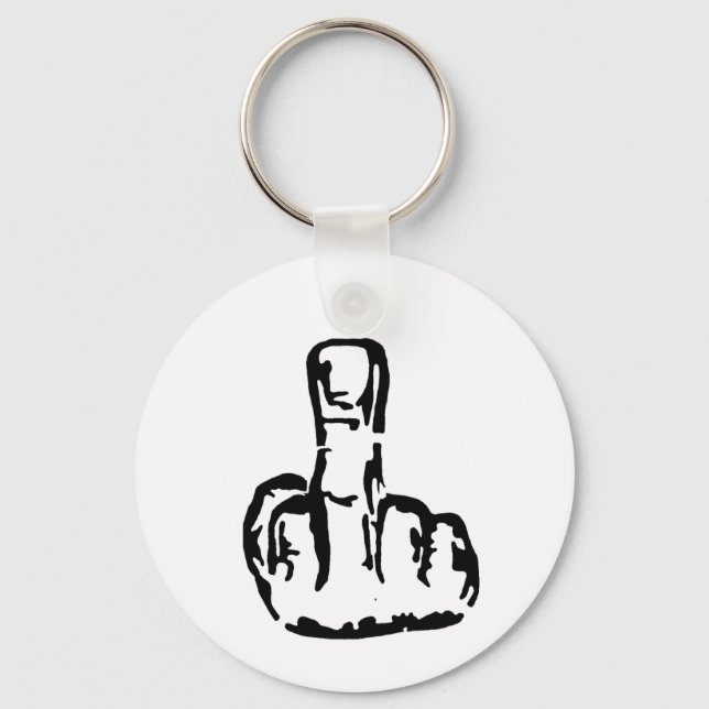 Middle Finger Keychain (Front)