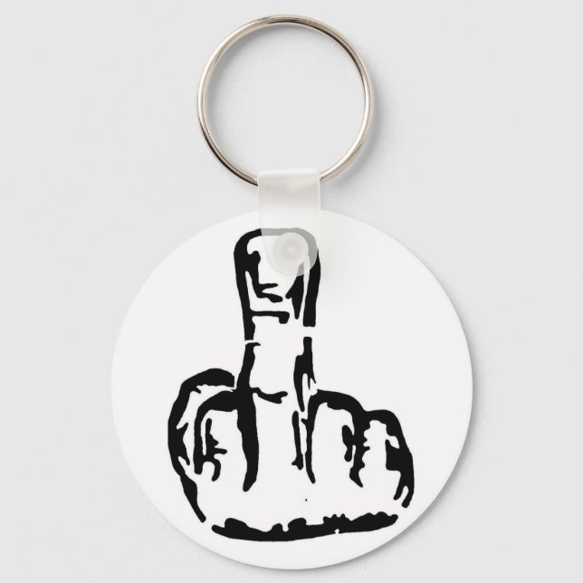 Middle Finger Keychain (Front)