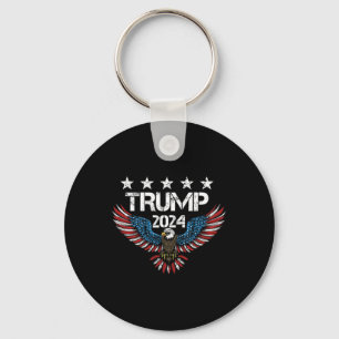Middle Finger (on Back) Haters Gonna Hate Donald T Keychain