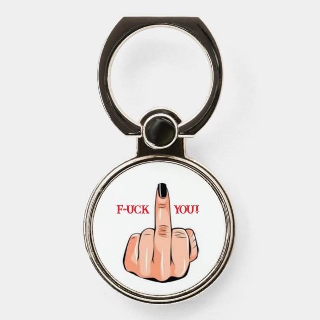 Middle Finger Phone Ring Stand (Front)