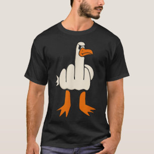 Middle Finger Seagull, Adult Humor, Funny Gesture T-Shirt