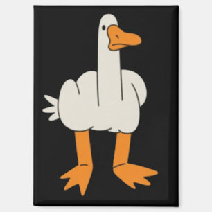 Middle Finger Seagull Humor Funny Gesture Flip Off Magnet