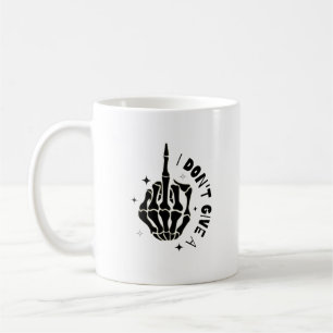 Middle Finger Skeleton Coffee Mug