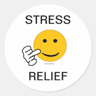 Middle Finger Stress Relief Sticker