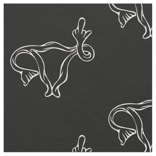 Middle Finger Uterus Pro_choice Fabric