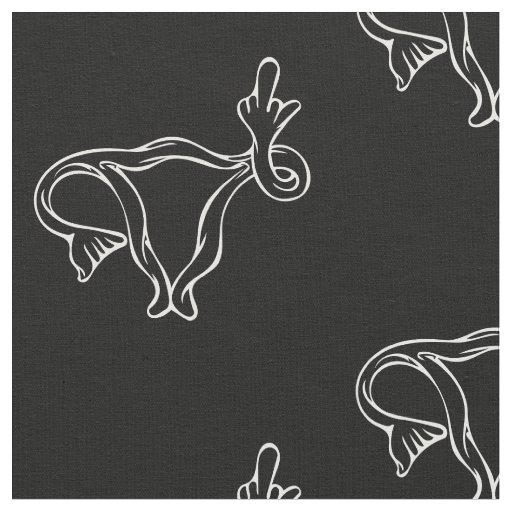 Middle Finger Uterus Pro-choice Fabric