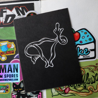 Middle Finger Uterus Pro-choice Postcard