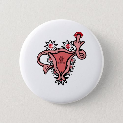 middle finger uterus protect roe v wade button