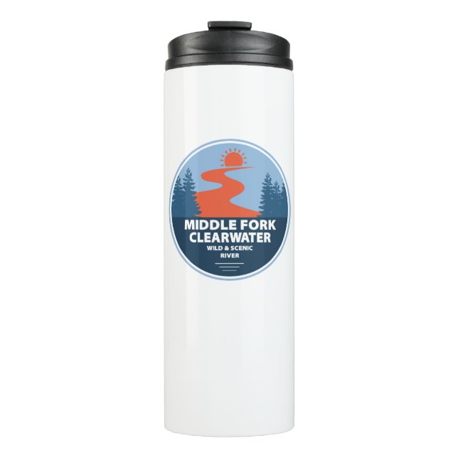 Middle Fork Clearwater Wild And Scenic River Idaho Thermal Tumbler (Front)