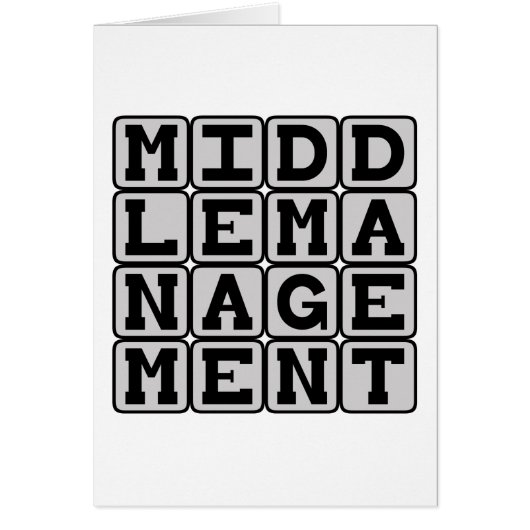 Middle Management, Corporate Stooge Cards (Front)