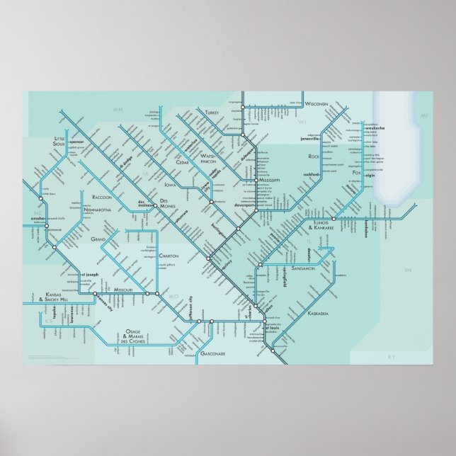 Middle Mississippi 20" x 30" Poster (Front)