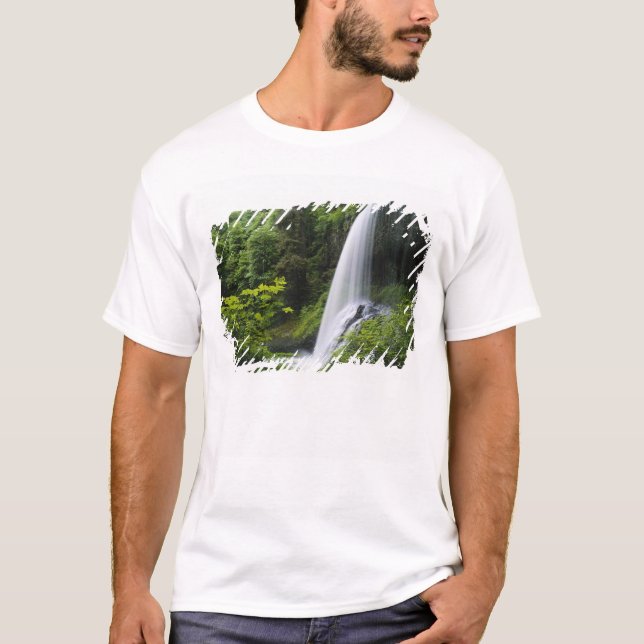 Middle North falls, Silver Falls State Park, T-Shirt (Front)