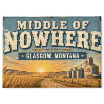 Middle of Nowhere Glasgow Montana Prairie