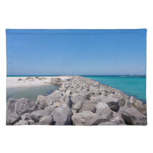 Middle Of Shell Island Jetty Cloth Placemat