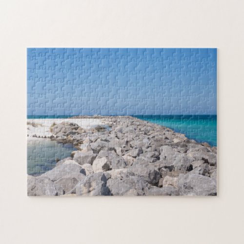 Middle Of Shell Island Jetty Jigsaw Puzzle