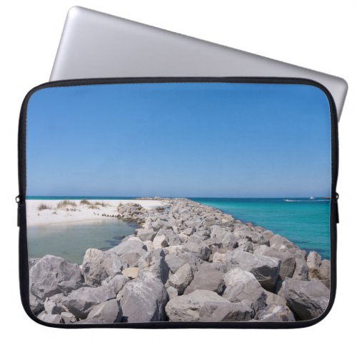Middle Of Shell Island Jetty Laptop Sleeve Case