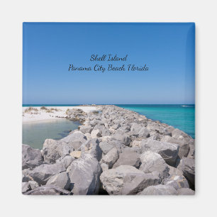 Middle Of Shell Island Jetty Magnet