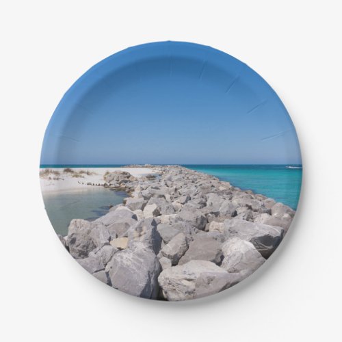 Middle Of Shell Island Jetty Paper Plates