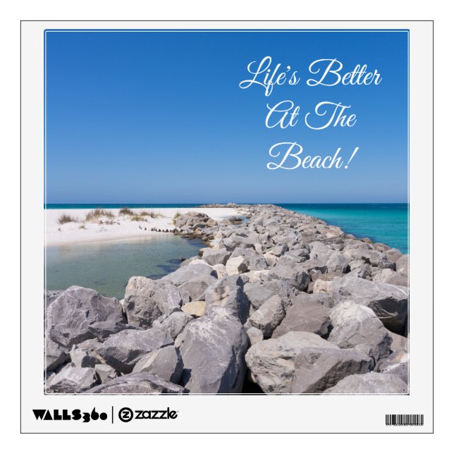 Middle Of Shell Island Jetty Wall Decal (Front)