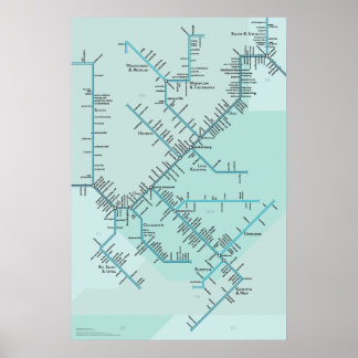 Middle Ohio River 30" x 20" Poster