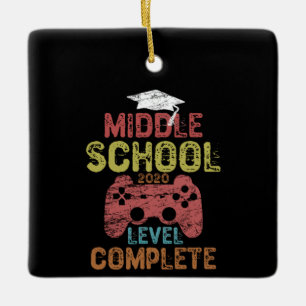 Middle School 2020 Level Complete Ceramic Ornament