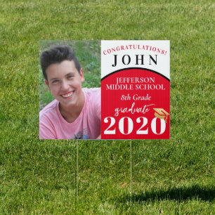 Middle School Graduation 2020 and Birthday Outdoor Sign