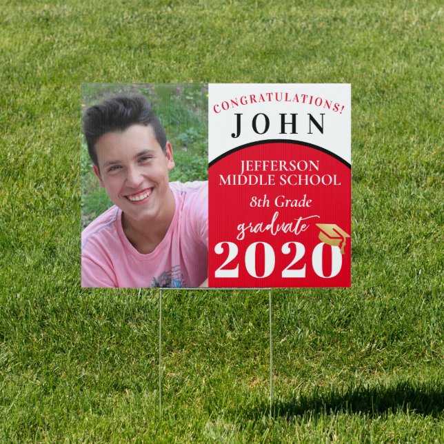 Middle School Graduation 2020 and Birthday Outdoor Sign (Insitu)
