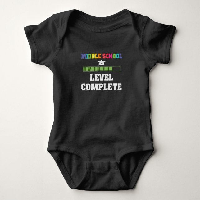 Middle School Graduation Level Complete Student  Baby Bodysuit (Front)