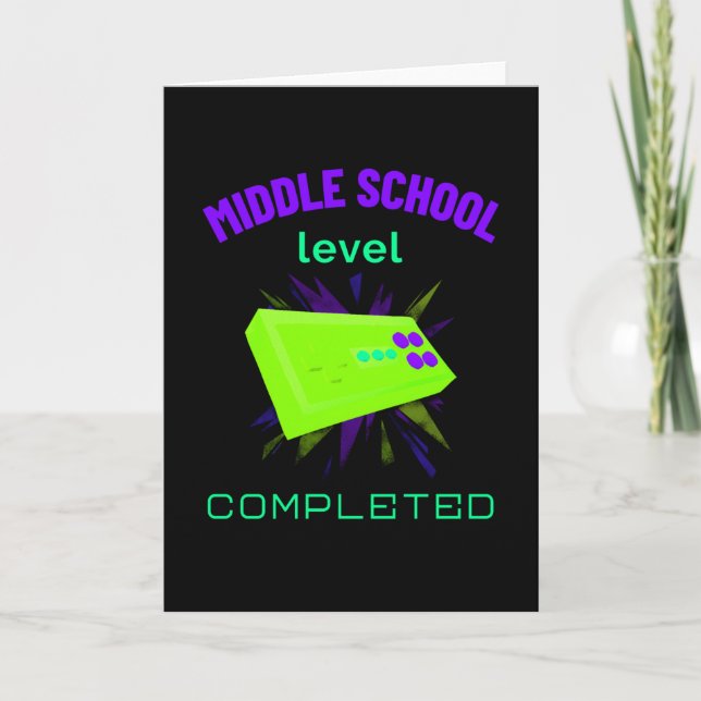 middle school level complete card (Front)